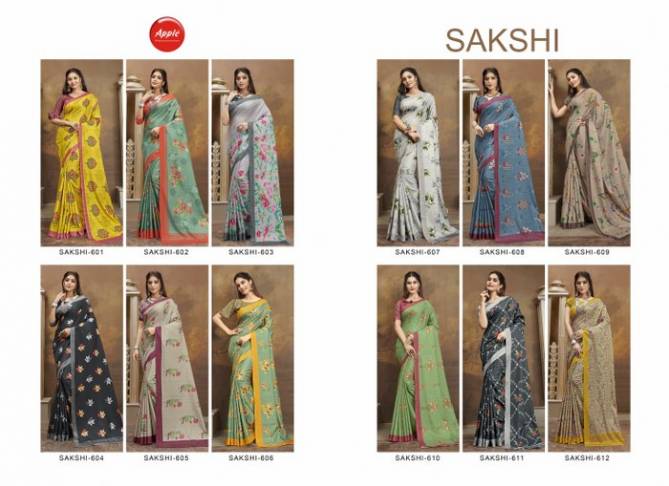 Apple Sakshi 6 Latest Fancy Regular wear Manipuri Silk Festive Wear Saree Collection
